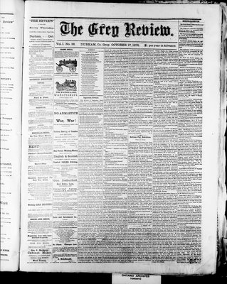 Grey Review, 17 Oct 1878