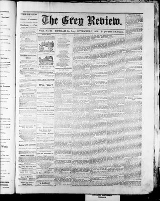 Grey Review, 7 Nov 1878