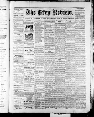 Grey Review, 14 Nov 1878