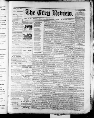 Grey Review, 5 Dec 1878