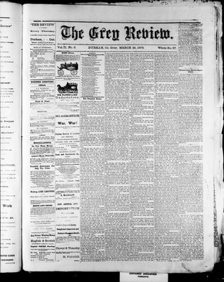 Grey Review, 20 Mar 1879