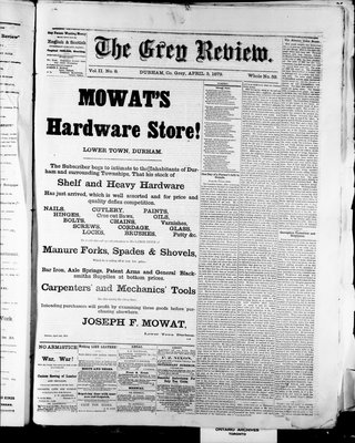 Grey Review, 3 Apr 1879