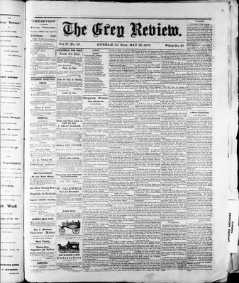 Grey Review, 29 May 1879