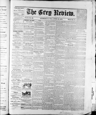 Grey Review, 26 Jun 1879