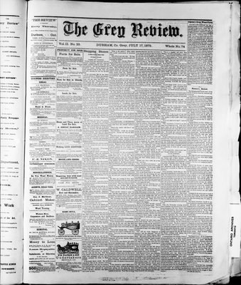 Grey Review, 17 Jul 1879