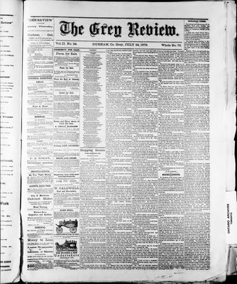 Grey Review, 24 Jul 1879