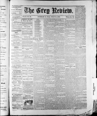 Grey Review, 31 Jul 1879