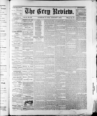 Grey Review, 7 Aug 1879