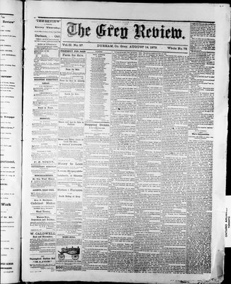 Grey Review, 14 Aug 1879