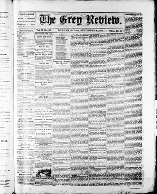 Grey Review, 4 Sep 1879