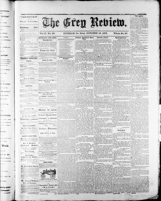 Grey Review, 16 Oct 1879