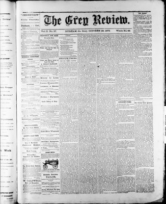 Grey Review, 23 Oct 1879