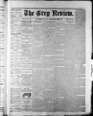 Grey Review, 25 Dec 1879