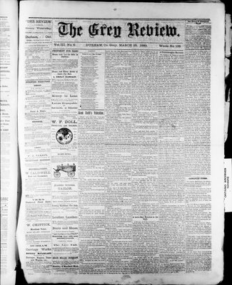 Grey Review, 25 Mar 1880