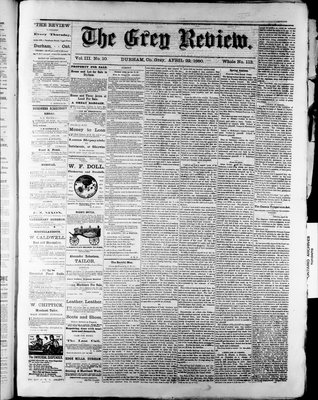 Grey Review, 22 Apr 1880