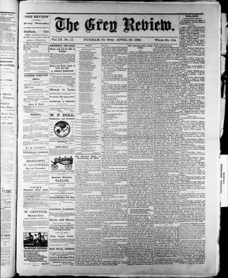 Grey Review, 29 Apr 1880