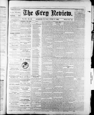 Grey Review, 17 Jun 1880