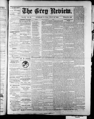 Grey Review, 22 Jul 1880