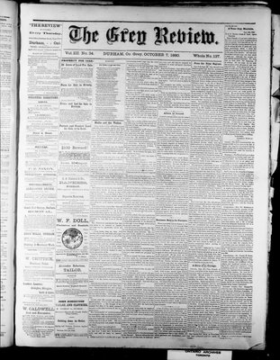 Grey Review, 7 Oct 1880