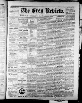 Grey Review, 21 Oct 1880