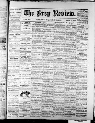 Grey Review, 31 Mar 1881