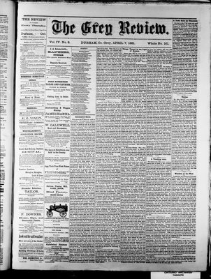 Grey Review, 7 Apr 1881