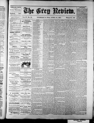 Grey Review, 21 Apr 1881