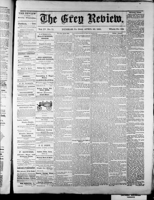 Grey Review, 28 Apr 1881