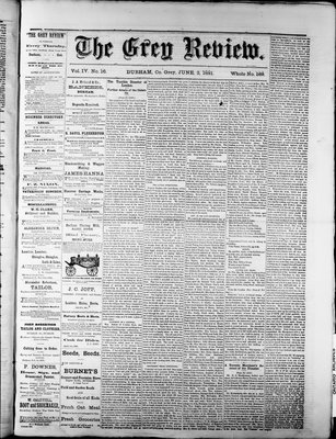 Grey Review, 2 Jun 1881