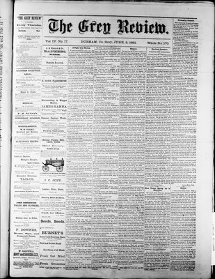 Grey Review, 9 Jun 1881