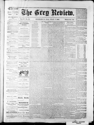 Grey Review, 7 Jul 1881