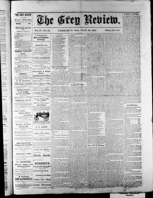 Grey Review, 28 Jul 1881