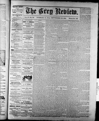 Grey Review, 29 Sep 1881