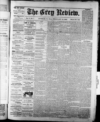 Grey Review, 16 Feb 1882