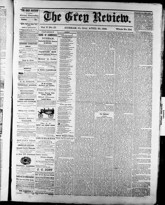 Grey Review, 20 Apr 1882