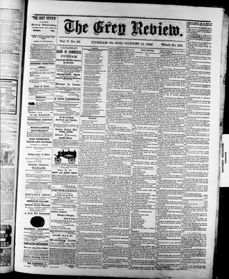 Grey Review, 10 Aug 1882