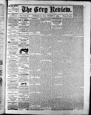 Grey Review, 5 Oct 1882