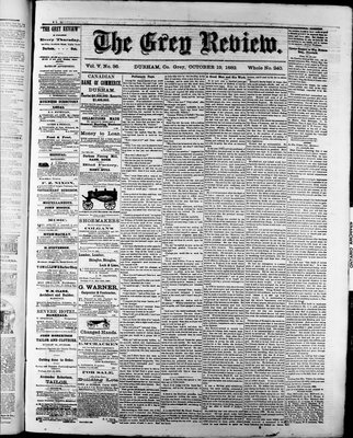 Grey Review, 19 Oct 1882