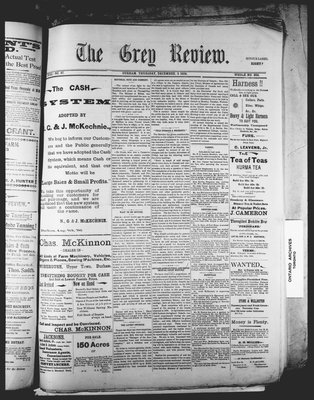 Grey Review, 3 Dec 1896