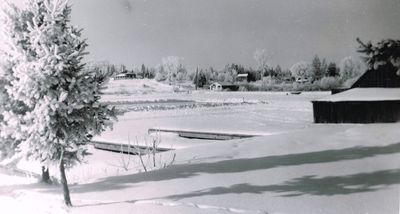 Ahmic Lake in front of the Lakeview Hotel