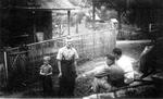 A group of people in front of the Stanyer home