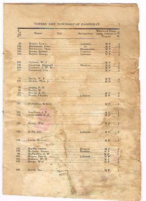 1898 Voters List - Pg 7