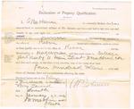 1904 Declaration of property qualification - Buchanan