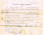 1904 Declaration of property qualification - Stewart