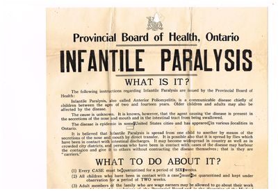 Poster - Infantile Paralysis