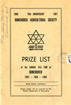 Prize Lists of the Annual Fall Fair at Dunchurch 1967, 1968, 1969