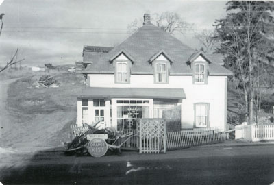 Halloween Prank in front of Jim Dobb's Store, Dunchurch, October, 31 1958