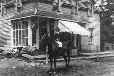 Rev. Kipling on Horseback, Dunchurch, 1910
