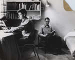 Male students in residence room, Waterloo College