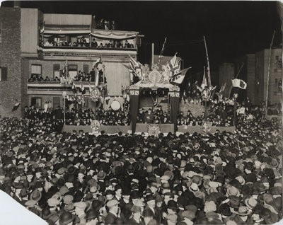 Wilfrid Laurier at a rally